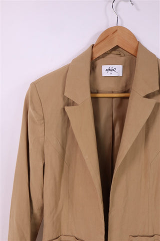 גקט פתוח בחום מוקה- M