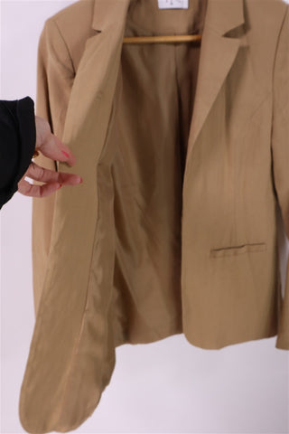 גקט פתוח בחום מוקה- M