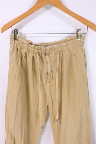מכנסי בד ZARA בכאמל- M-L