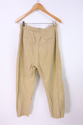 מכנסי בד ZARA בכאמל- M-L