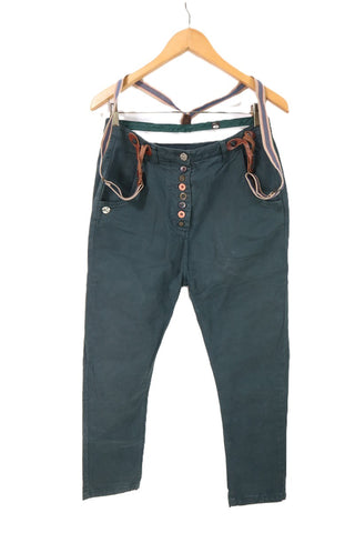 מכנסי שלייקס MALINA GLACE  מעוצבים בירוק- S-M