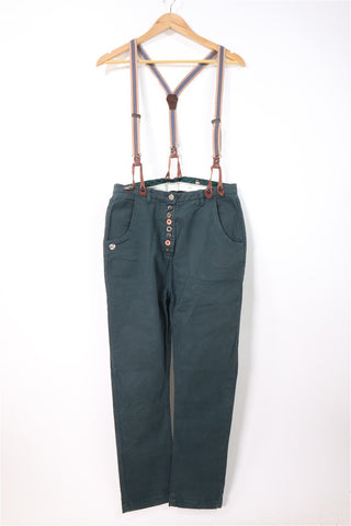 מכנסי שלייקס MALINA GLACE  מעוצבים בירוק- S-M