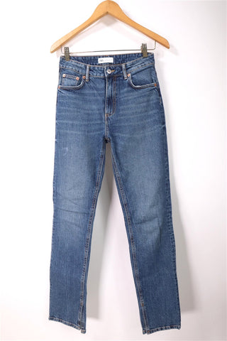 גינס ישר בכחול  ZARA  - XS