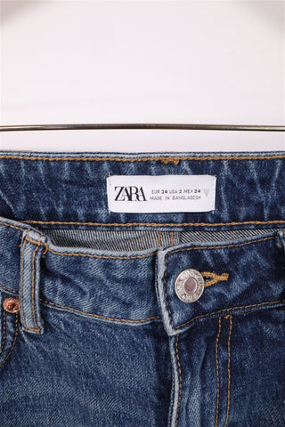 גינס ישר בכחול  ZARA  - XS