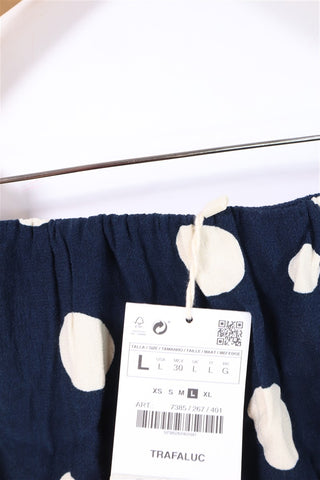 מכנסי חצאית חדשים ZARA מנוקדים- M-L