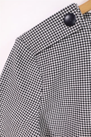 שמלת פפיטה  ZARA בשחור ולבן -M-L