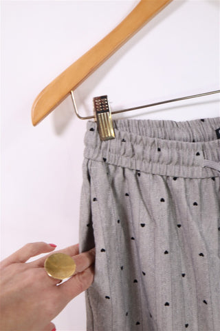 מכנסים חדשים מתרחבים לבבות באפור - XXS-XS