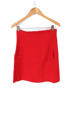 חצאית באדום ZARA מעוצבת -S