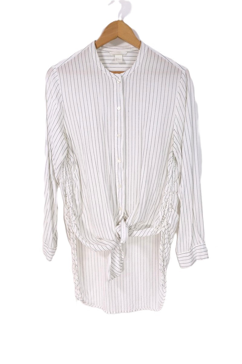 חולצת טוניקה פסים בלבן- S-M