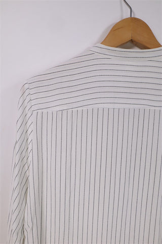 חולצת טוניקה פסים בלבן- S-M