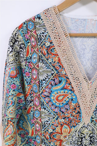 חולצה אתנית עם קרושה-L