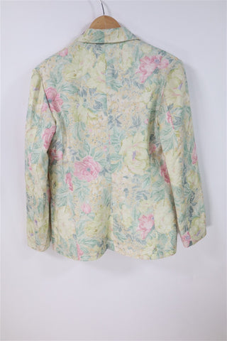 גקט וינטיג אלגנטי פרחוני בגווני פסטל- S-M