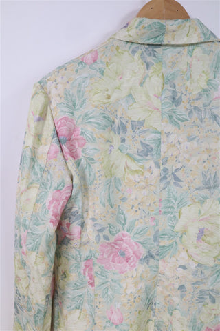 גקט וינטיג אלגנטי פרחוני בגווני פסטל- S-M