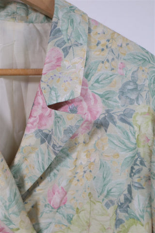 גקט וינטיג אלגנטי פרחוני בגווני פסטל- S-M