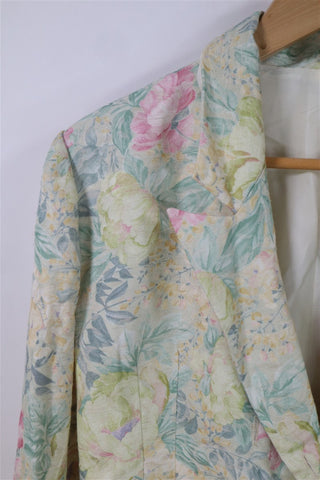 גקט וינטיג אלגנטי פרחוני בגווני פסטל- S-M