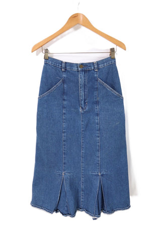 חצאית וינטיג גינס מידי-XS-S