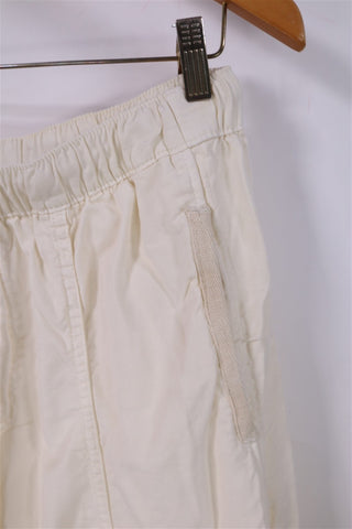 מכנסי בד ZARA בשמנת- M-L