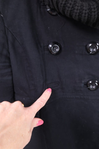 מעיל גקט MANGO שחור - XS-M