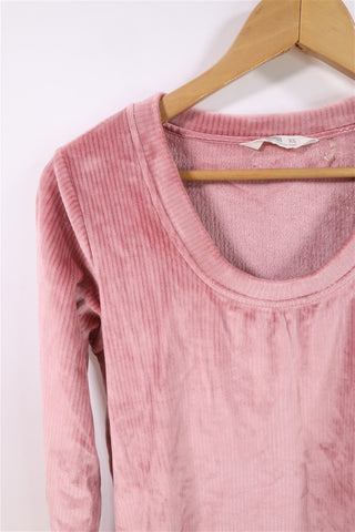 חליפת פיג'מה קטיפתית בורוד-XS-S