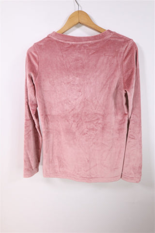 חליפת פיג'מה קטיפתית בורוד-XS-S