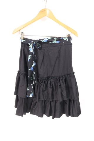 חצאית וינטיג קומות בשחור- S-M