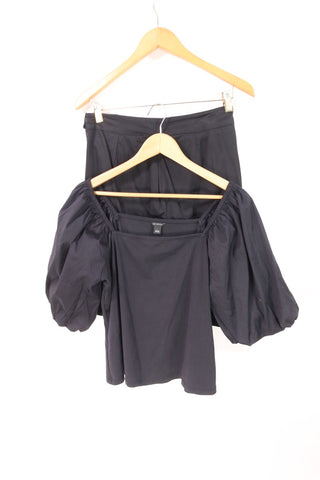 חולצה מעוצבת ANN TAYLOR בשחור- L