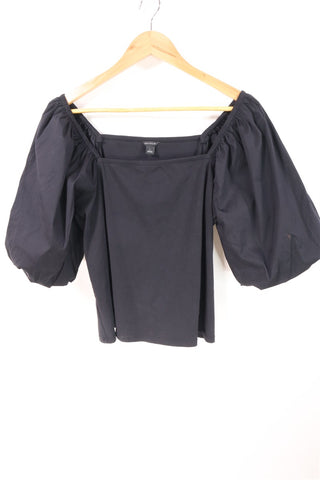 חולצה מעוצבת ANN TAYLOR בשחור- L