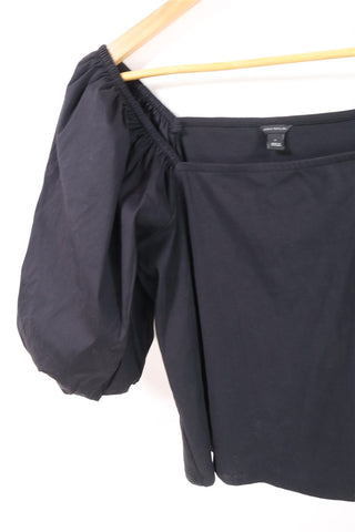 חולצה מעוצבת ANN TAYLOR בשחור- L