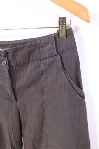 מכנסי בד RINA ZIN מעוצבים בחום-S