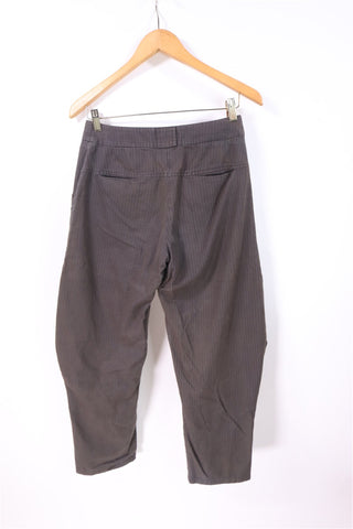 מכנסי בד RINA ZIN מעוצבים בחום-S