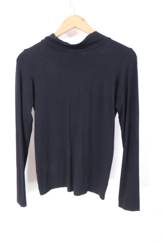 חולצה קשירה מפתח גב בשחור- S-M