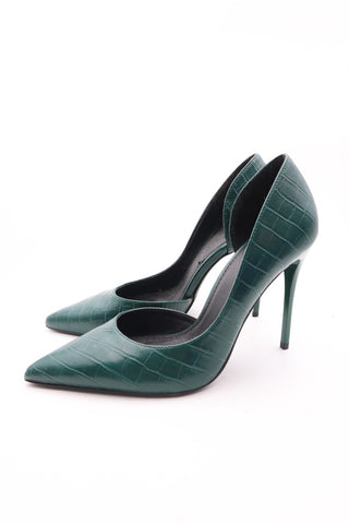 נעלי עקב בירוק בקבוק- מידה 39