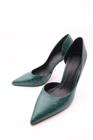 נעלי עקב בירוק בקבוק- מידה 39