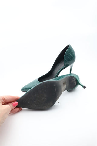 נעלי עקב בירוק בקבוק- מידה 39