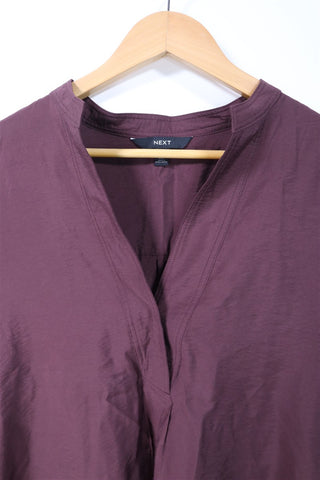 חולצה מעוצבת בחום מבריק- M-L