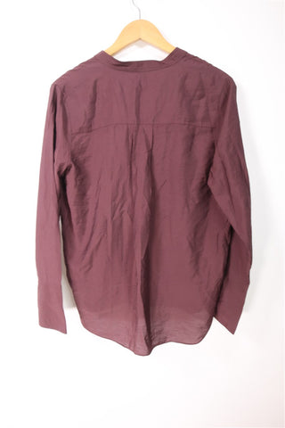 חולצה מעוצבת בחום מבריק- M-L