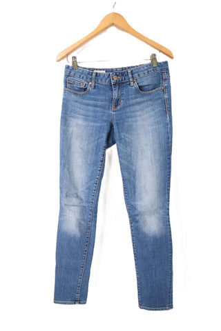 גינס סקיני GAP כחול משופשף-S-M