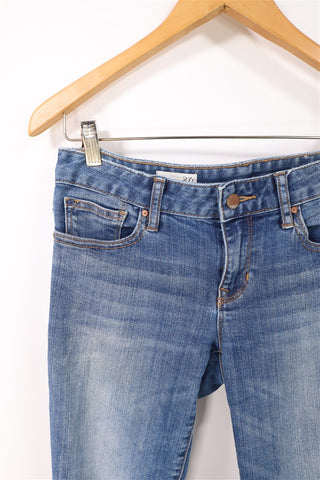 גינס סקיני GAP כחול משופשף-S-M