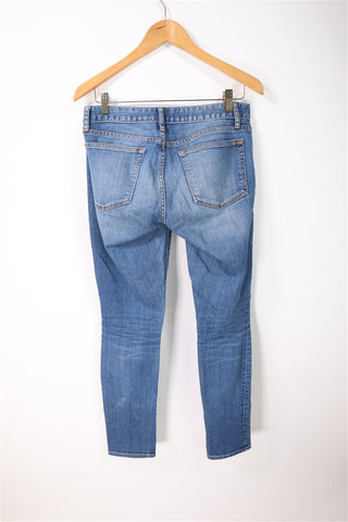 גינס סקיני GAP כחול משופשף-S-M