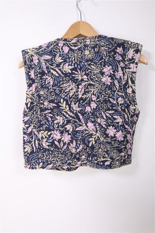 וסט MANGO פרחוני-XS-S