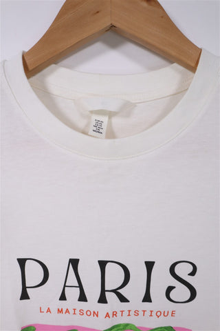 חולצת טי שרט בשמנת-XS-M