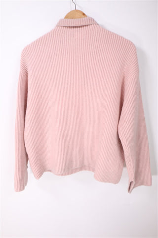 סריג גולף צמר בורוד פודרה- XS-M