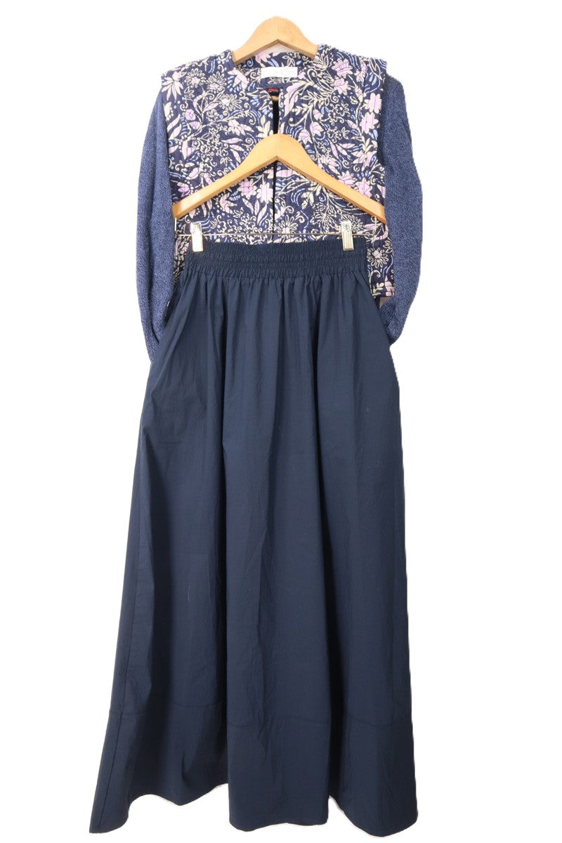 חצאית מעוצבת בכחול -S- M