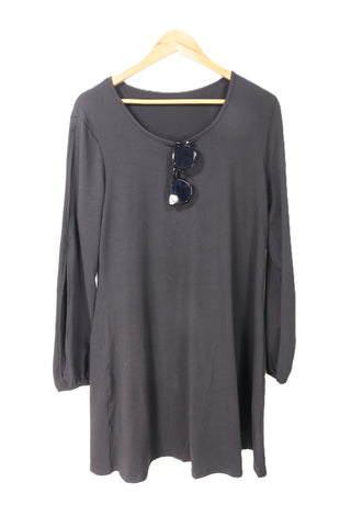 שמלה נשפכת בשחור- L-XXL