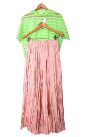 חצאית מעוצבת בורוד-XS- M