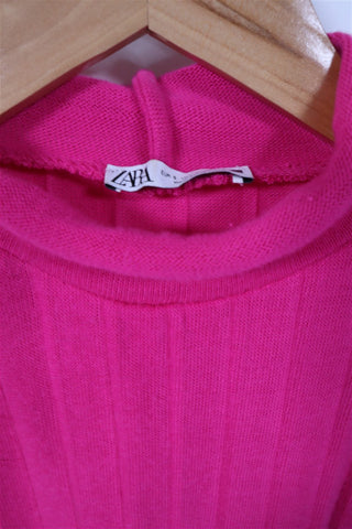 אפודת גולף ZARA בורוד פוקסיה- S-M