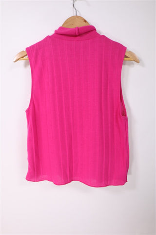 אפודת גולף ZARA בורוד פוקסיה- S-M