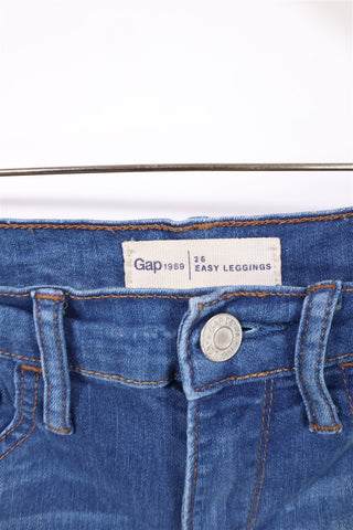 גינס GAP סקיני כחול משופשף -S