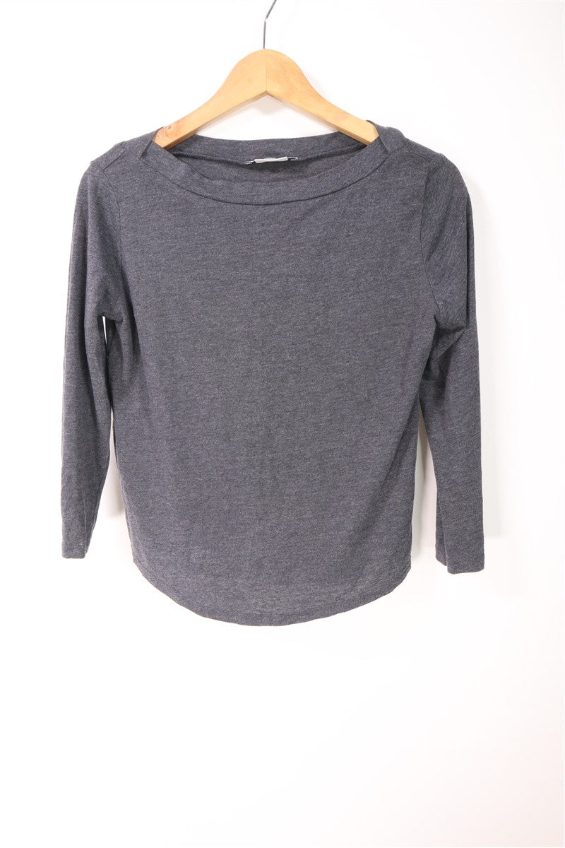 חולצת בייסיק MANGO באפור- S