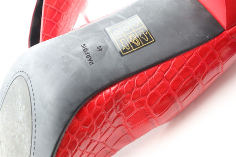 נעלי עקב שפיצים אדום לקה- 40